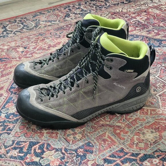 Scarpa Zen Pro Mid GTX Leather Hiking Boots Men's Sz 9 - Picture 1 of 6